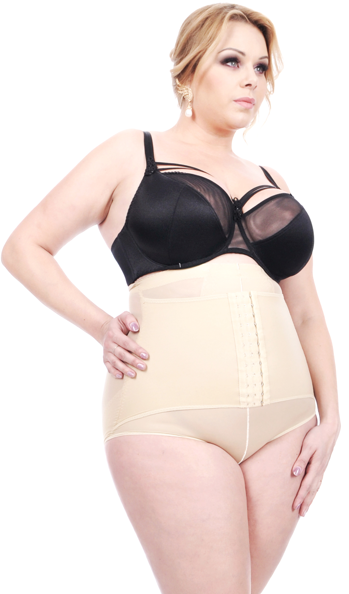 Orirose ® Majtki o wysokim stanie z TRZYSTOPNIOWĄ regulacją ucisku, wygładzające biodra, kształtujące pośladki, niezastąpione po porodzie, modelujące talię, wyszczuplające dolne i górne partie brzucha Push-up HIGH control - obrazek 26
