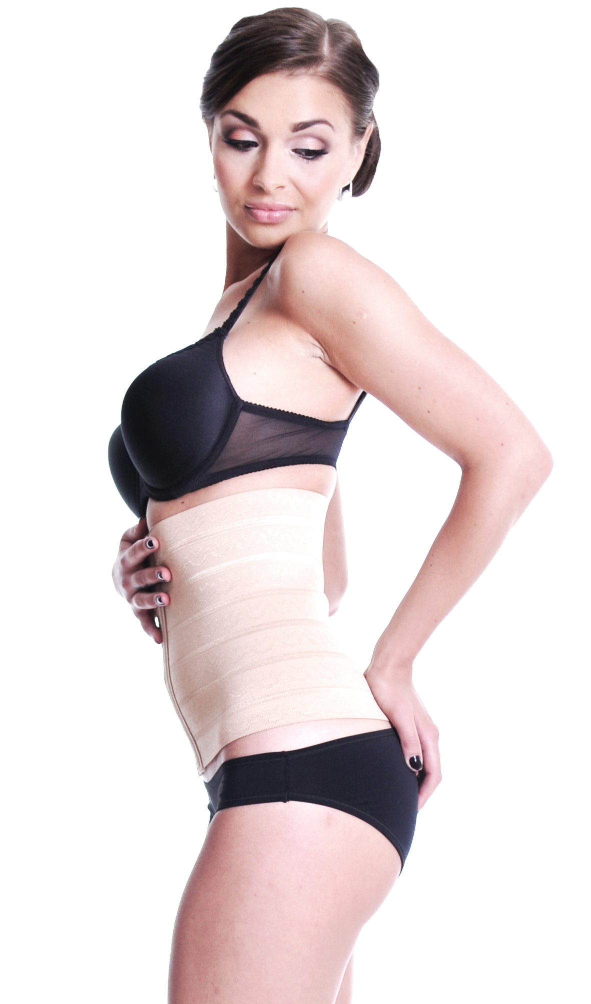 Orirose ®, mocno wyszczuplający brzuch, modelujący talię, nie zastąpiony po porodzie pas wyszczuplający z trzystopniowa regulacja ucisku slim SHAPE control - obrazek 22