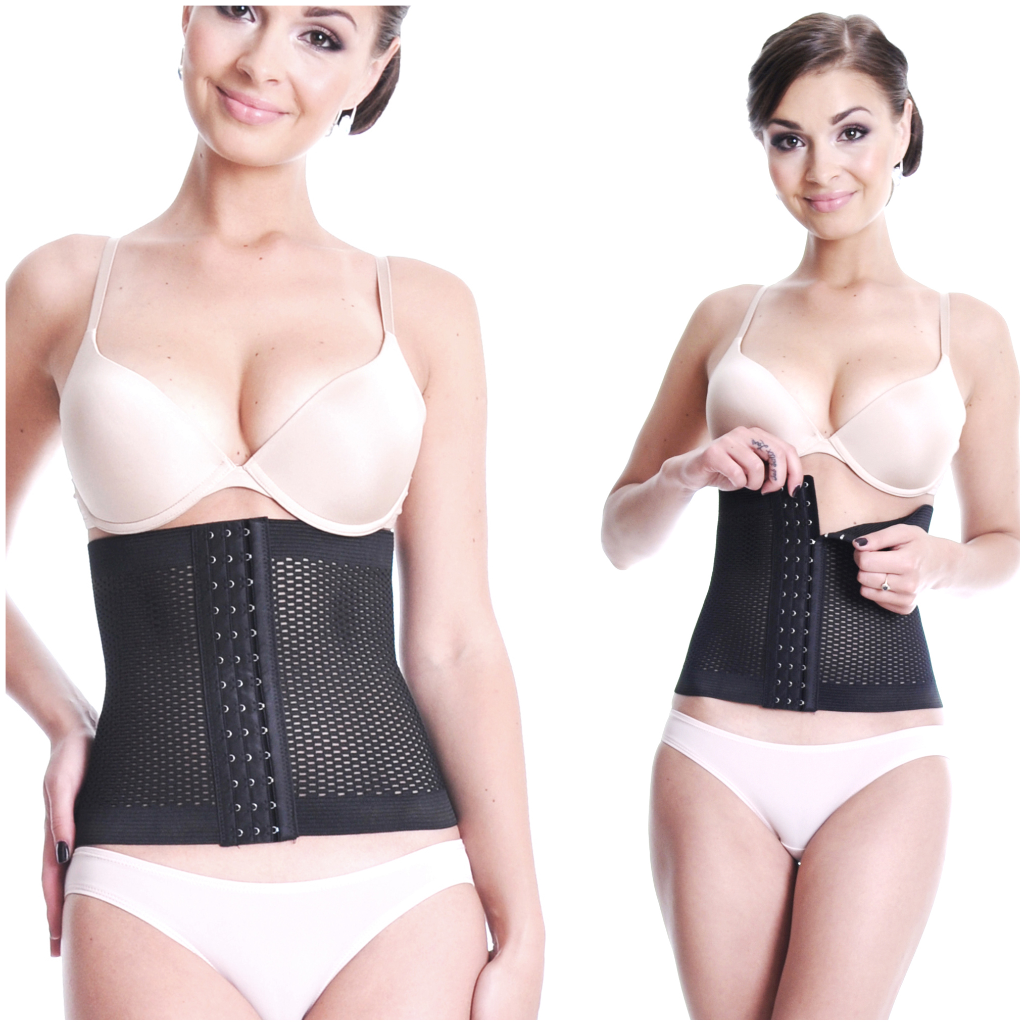 Orirose ®, Wytrzymały, sprężysty i oddychający pas wyszczuplający brzuch, modelujący tali, poporodowy z trzystopniową regulacją ucisku TUMMY belt - obrazek 34