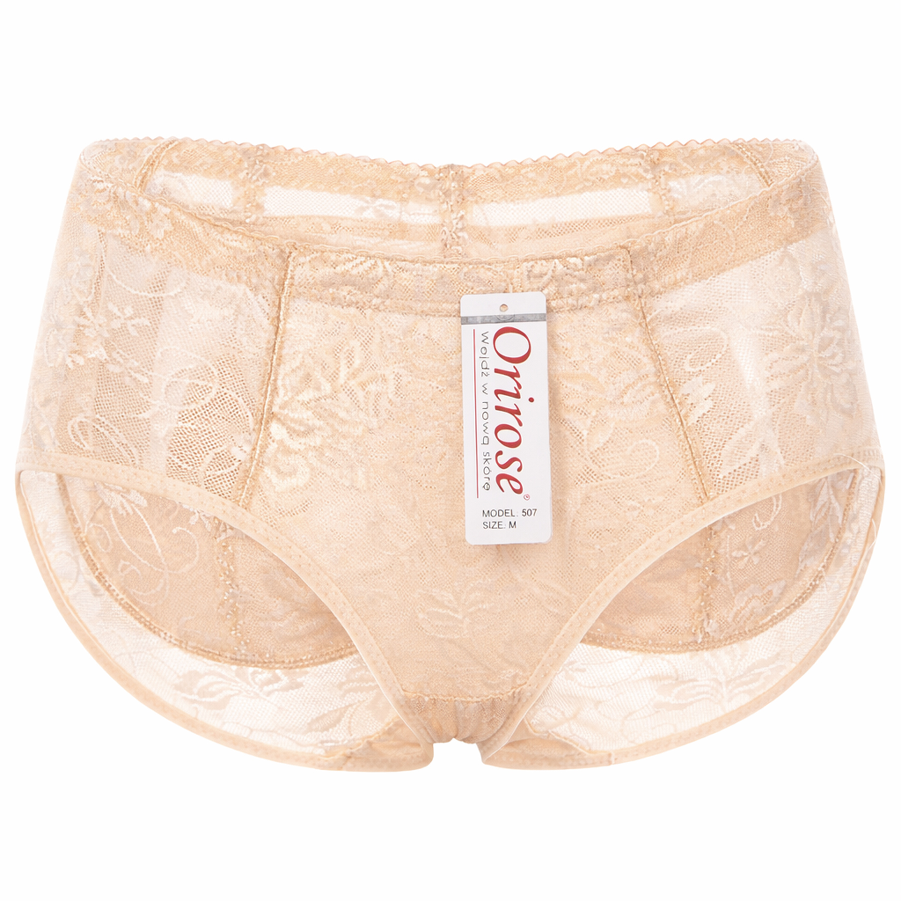 Orirose ® Popraw kształt pupy. Wykonane z przewiewnej mikrosiatki o kwiatowym wzorze, modelujące, korygujące, wizualnie ujędrniające i powiększające kształt pośladków o 2-3 cm z wymiennymi wkładkamiFIGI PUSH - UP efekt brazylijskie - obrazek 3