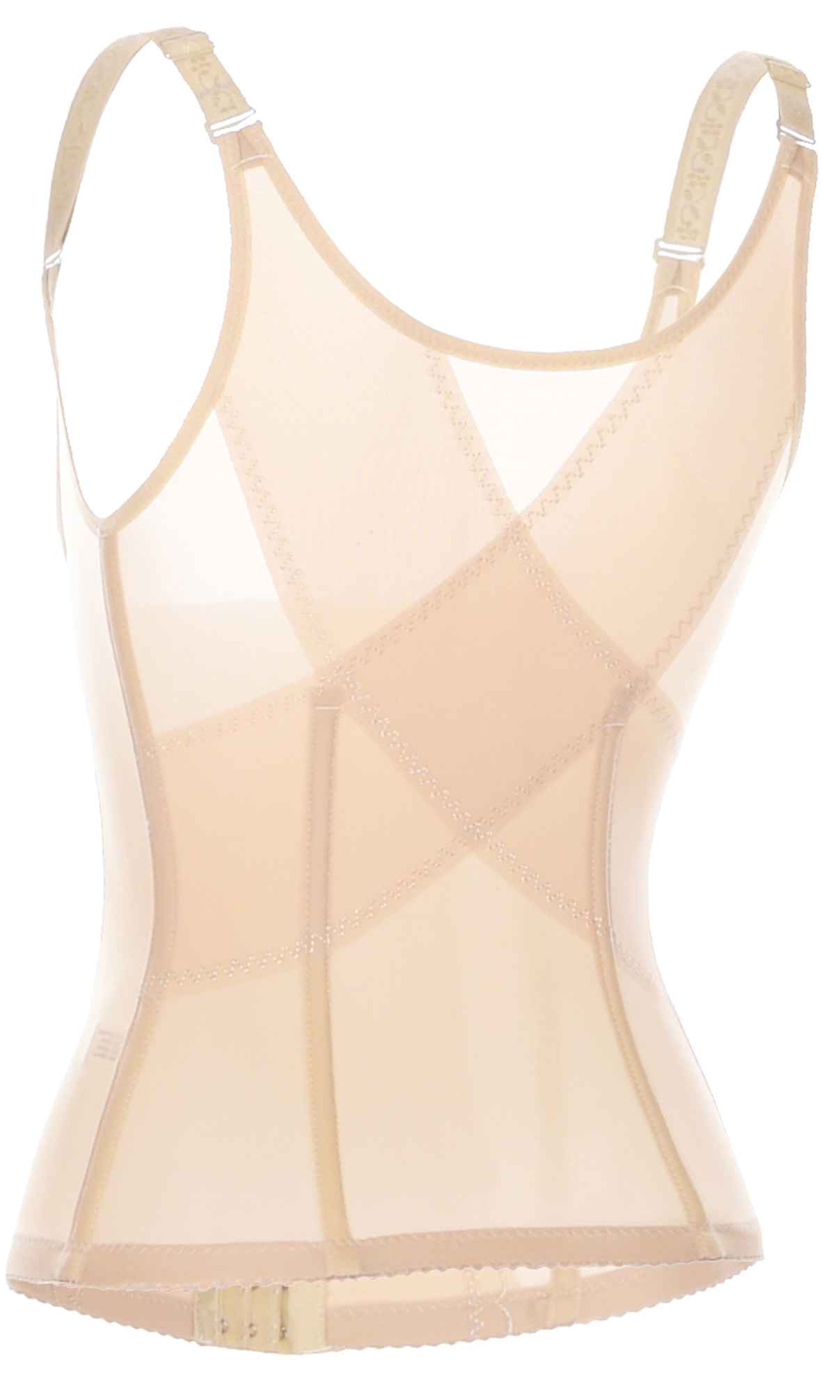 Orirose ® Gorset wyszczuplający górne i dolne partie brzucha, modelujący talię, prostujący plecy, ujędrniający biust z trzystopniową regulacją ucisku Sleek & slim - obrazek 9