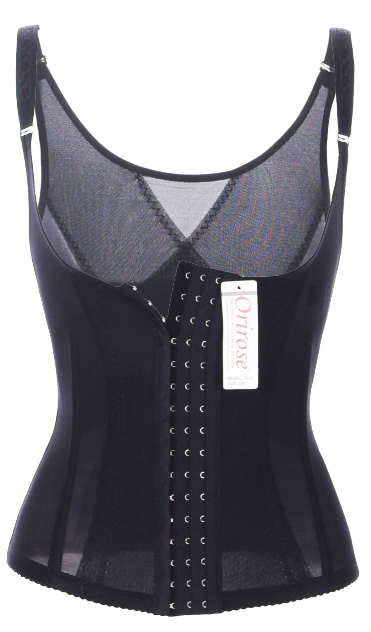 Orirose ® Gorset wyszczuplający górne i dolne partie brzucha, modelujący talię, prostujący plecy, ujędrniający biust z trzystopniową regulacją ucisku Sleek & slim - obrazek 5