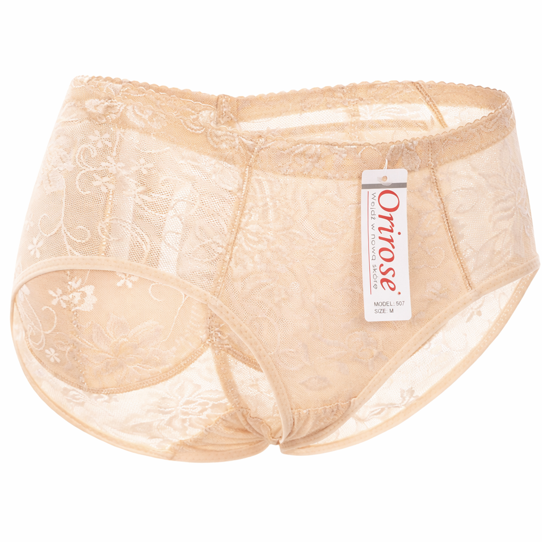 Orirose ® Popraw kształt pupy. Wykonane z przewiewnej mikrosiatki o kwiatowym wzorze, modelujące, korygujące, wizualnie ujędrniające i powiększające kształt pośladków o 2-3 cm z wymiennymi wkładkamiFIGI PUSH - UP efekt brazylijskie - obrazek 5
