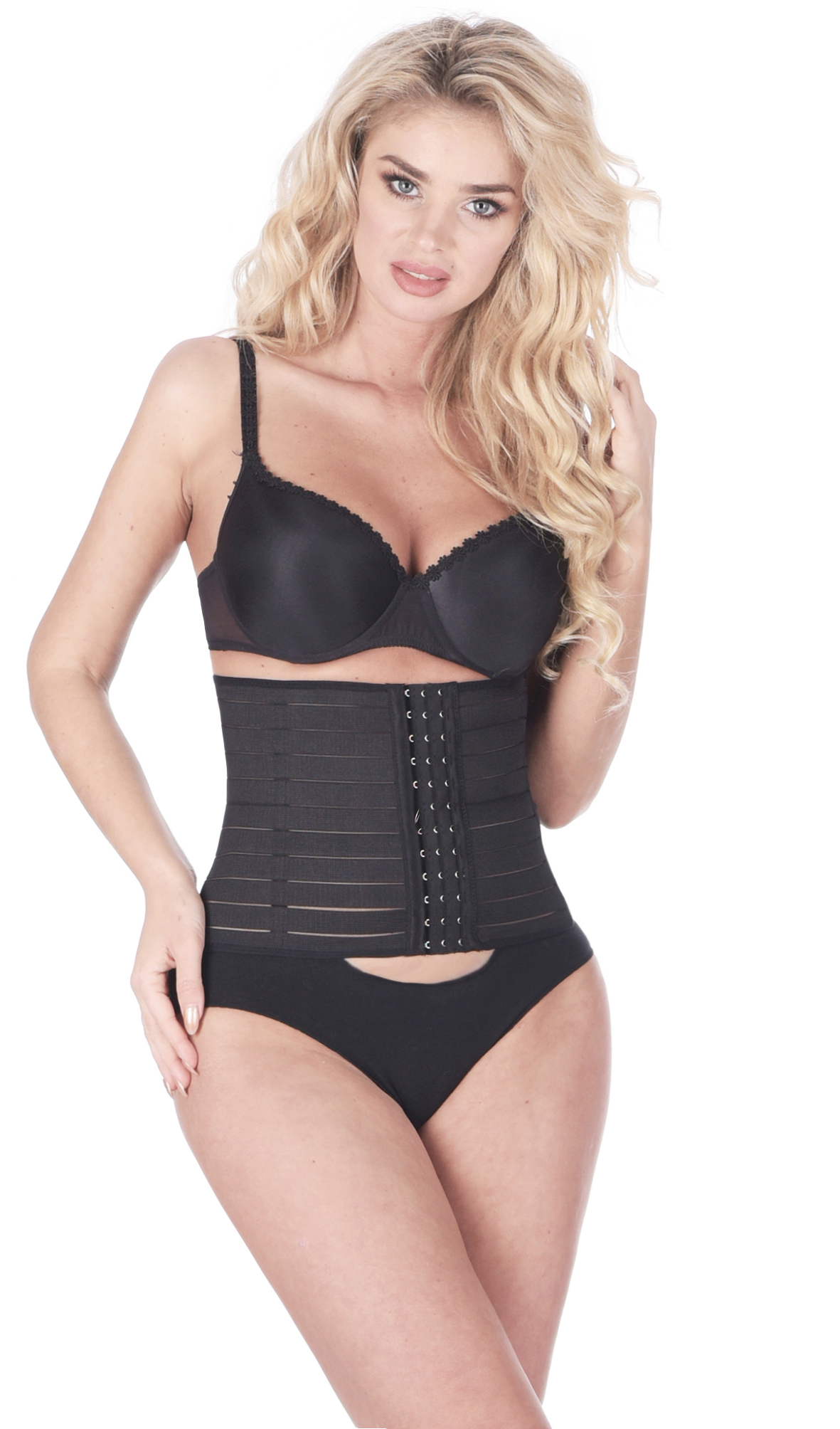 Orirose, pas mocno wyszczuplający brzuch, modelujący talię, z fiszbinami i trzystopniową regulacją ucisku TUMMY shape - obrazek 18