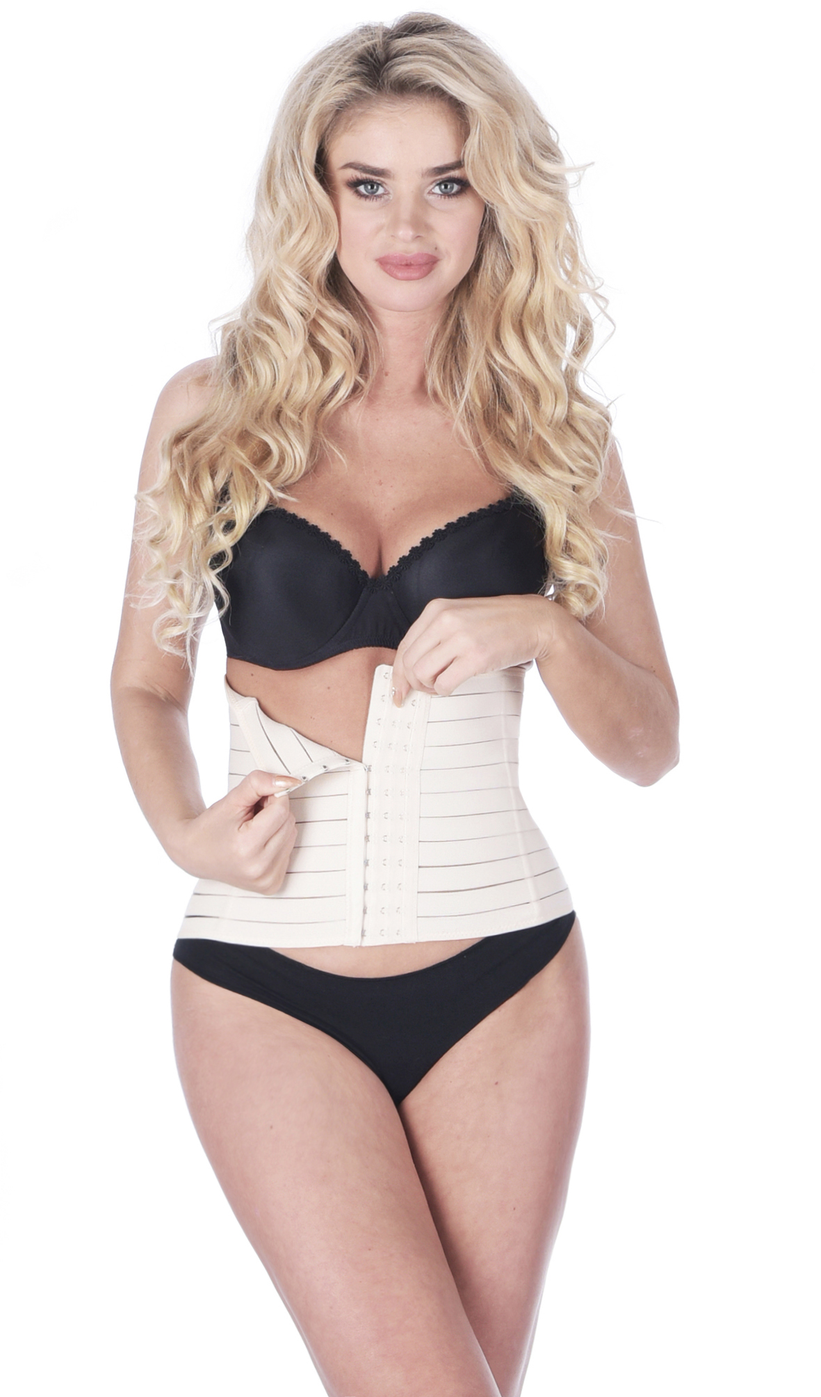 Orirose, pas mocno wyszczuplający brzuch, modelujący talię, z fiszbinami i trzystopniową regulacją ucisku TUMMY shape - obrazek 19