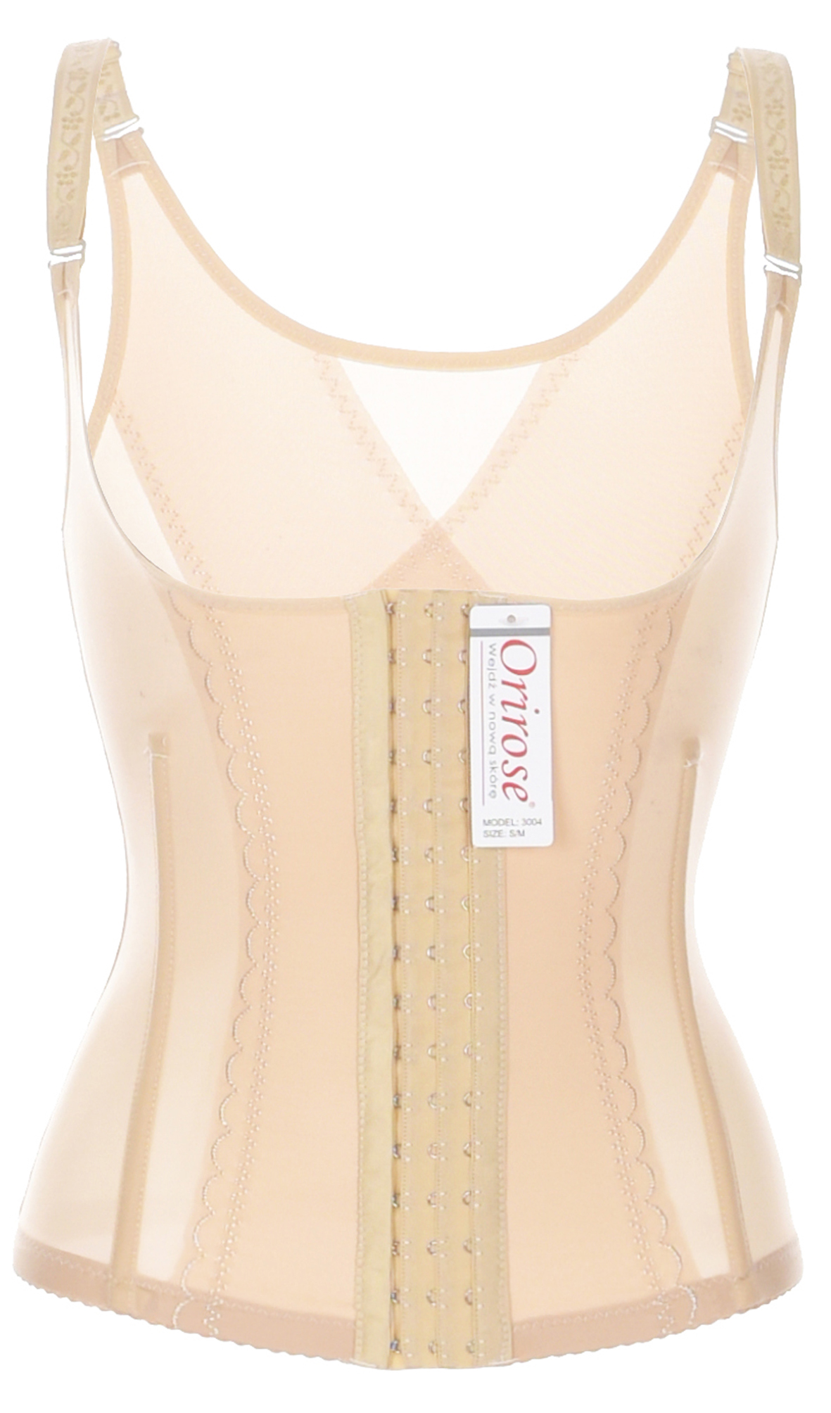 Orirose ® Gorset wyszczuplający górne i dolne partie brzucha, modelujący talię, prostujący plecy, ujędrniający biust z trzystopniową regulacją ucisku Sleek & slim - obrazek 15