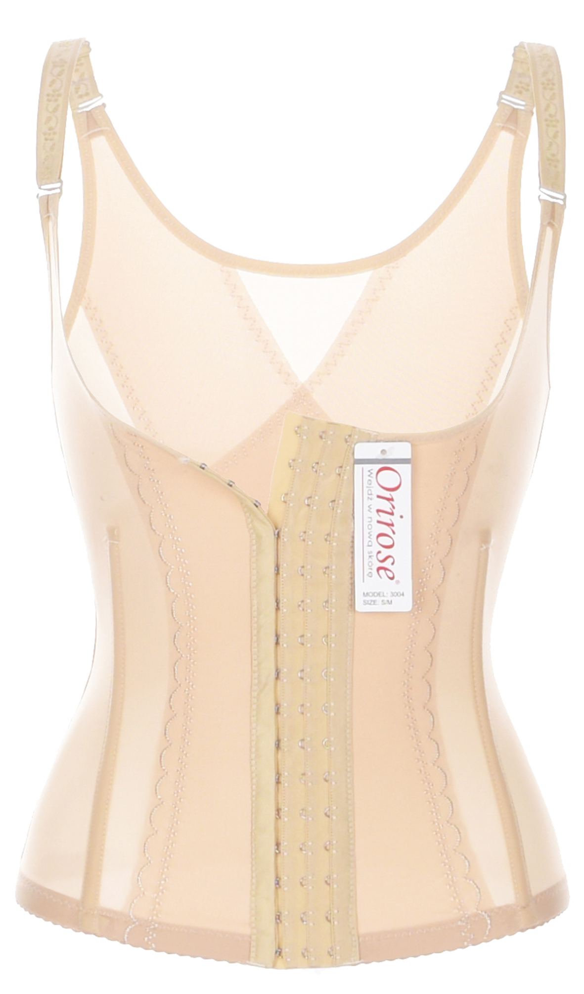 Orirose ® Gorset wyszczuplający górne i dolne partie brzucha, modelujący talię, prostujący plecy, ujędrniający biust z trzystopniową regulacją ucisku Sleek & slim - obrazek 17