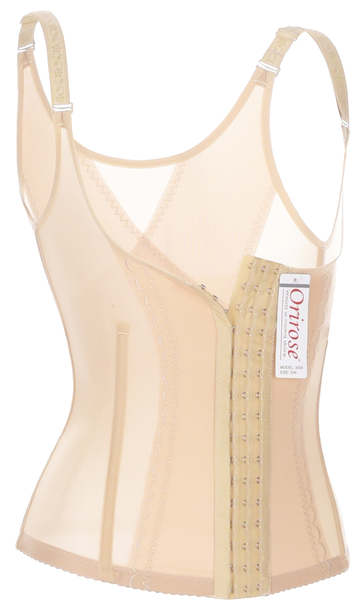 Orirose ® Gorset wyszczuplający górne i dolne partie brzucha, modelujący talię, prostujący plecy, ujędrniający biust z trzystopniową regulacją ucisku Sleek & slim - obrazek 18
