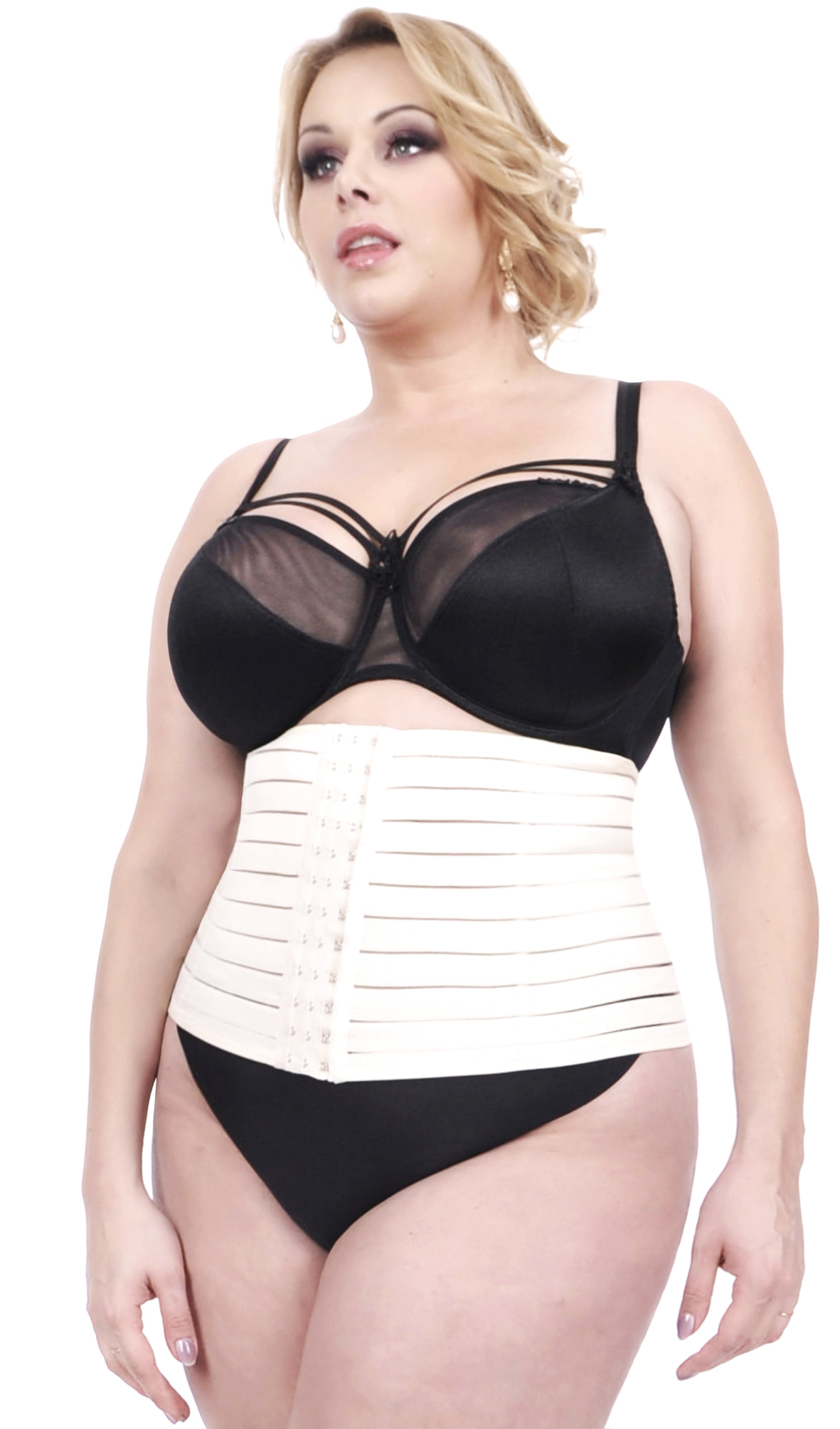 Orirose, pas mocno wyszczuplający brzuch, modelujący talię, z fiszbinami i trzystopniową regulacją ucisku TUMMY shape - obrazek 22