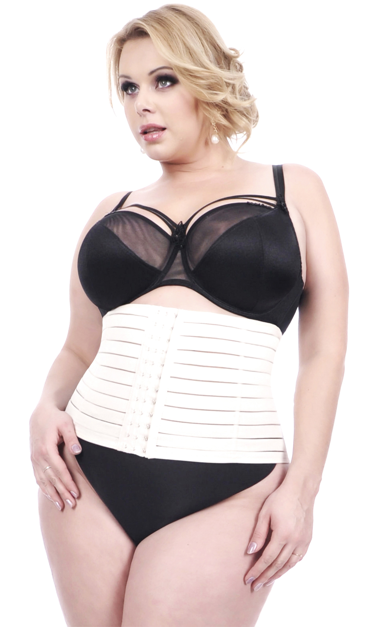 Orirose, pas mocno wyszczuplający brzuch, modelujący talię, z fiszbinami i trzystopniową regulacją ucisku TUMMY shape - obrazek 23