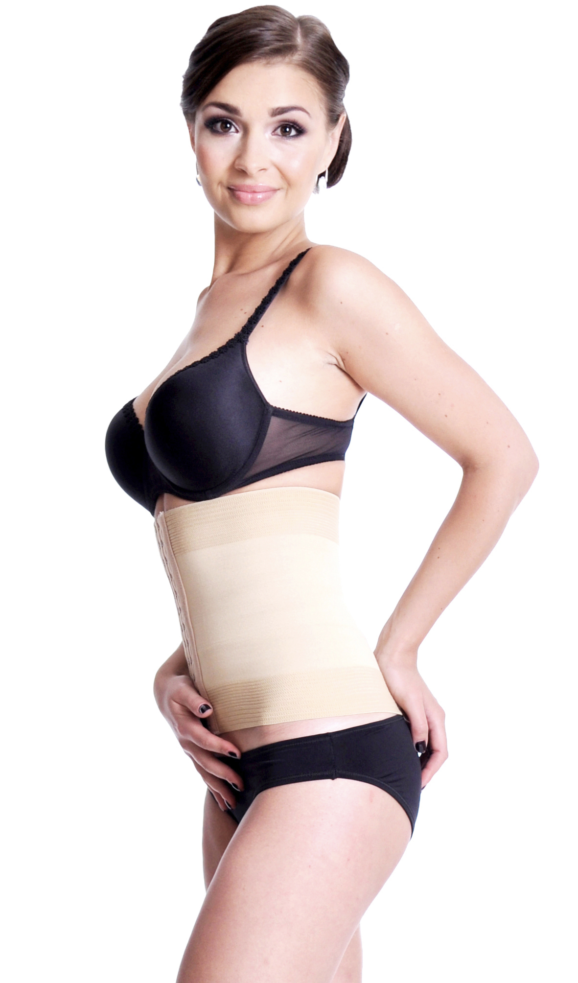 Orirose ®, mocno wyszczuplający brzuch, modelujący talię, nie zastąpiony po porodzie pas wyszczuplający z trzystopniowa regulacja ucisku BELLY slim control - obrazek 20