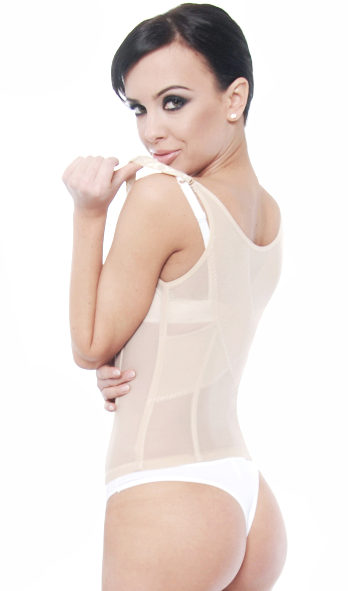Orirose ® Gorset wyszczuplający górne i dolne partie brzucha, modelujący talię, prostujący plecy, ujędrniający biust z trzystopniową regulacją ucisku Sleek & slim - obrazek 23