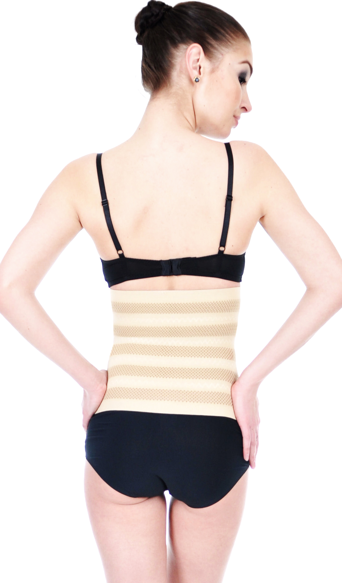Orirose ®, mocno wyszczuplający brzuch, modelujący talię, nie zastąpiony po porodzie i na diecie, sprężysty pas wyszczuplający z trzystopniowa regulacja ucisku Tummy SLIM - obrazek 21