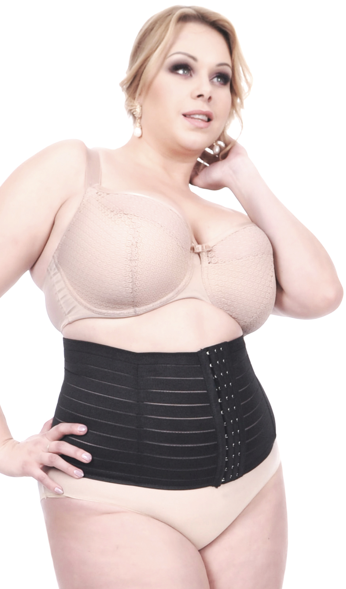 Orirose, pas mocno wyszczuplający brzuch, modelujący talię, z fiszbinami i trzystopniową regulacją ucisku TUMMY shape - obrazek 25