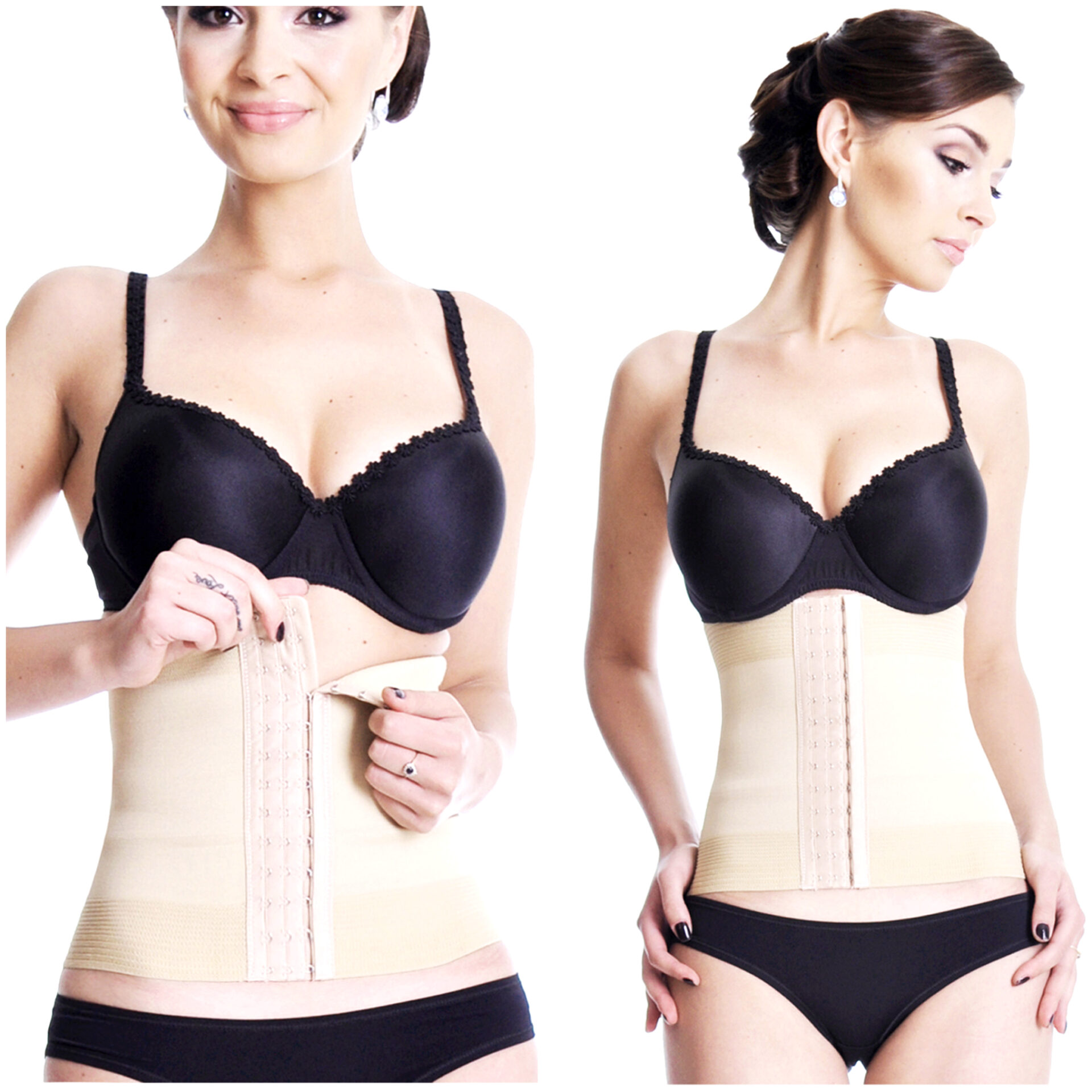 Orirose ®, mocno wyszczuplający brzuch, modelujący talię, nie zastąpiony po porodzie pas wyszczuplający z trzystopniowa regulacja ucisku BELLY slim control