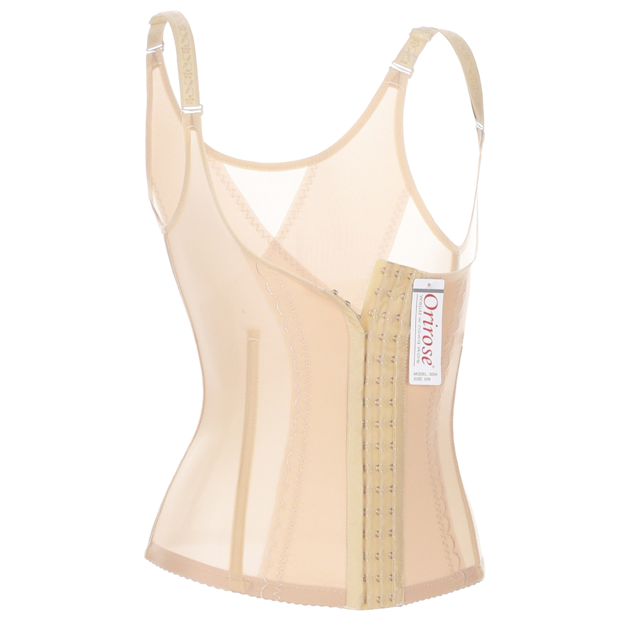 Orirose ® Gorset wyszczuplający górne i dolne partie brzucha, modelujący talię, prostujący plecy, ujędrniający biust z trzystopniową regulacją ucisku Sleek & slim - obrazek 37