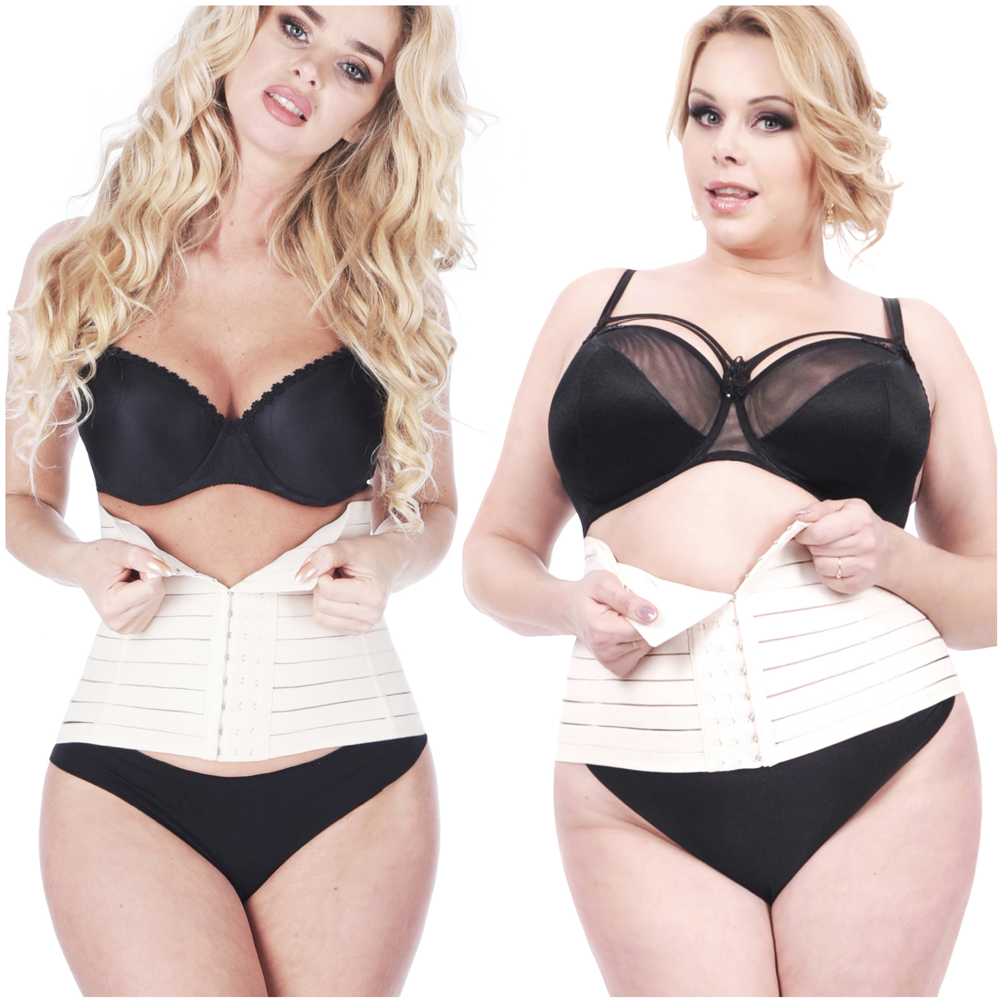 Orirose, pas mocno wyszczuplający brzuch, modelujący talię, z fiszbinami i trzystopniową regulacją ucisku TUMMY shape - obrazek 42