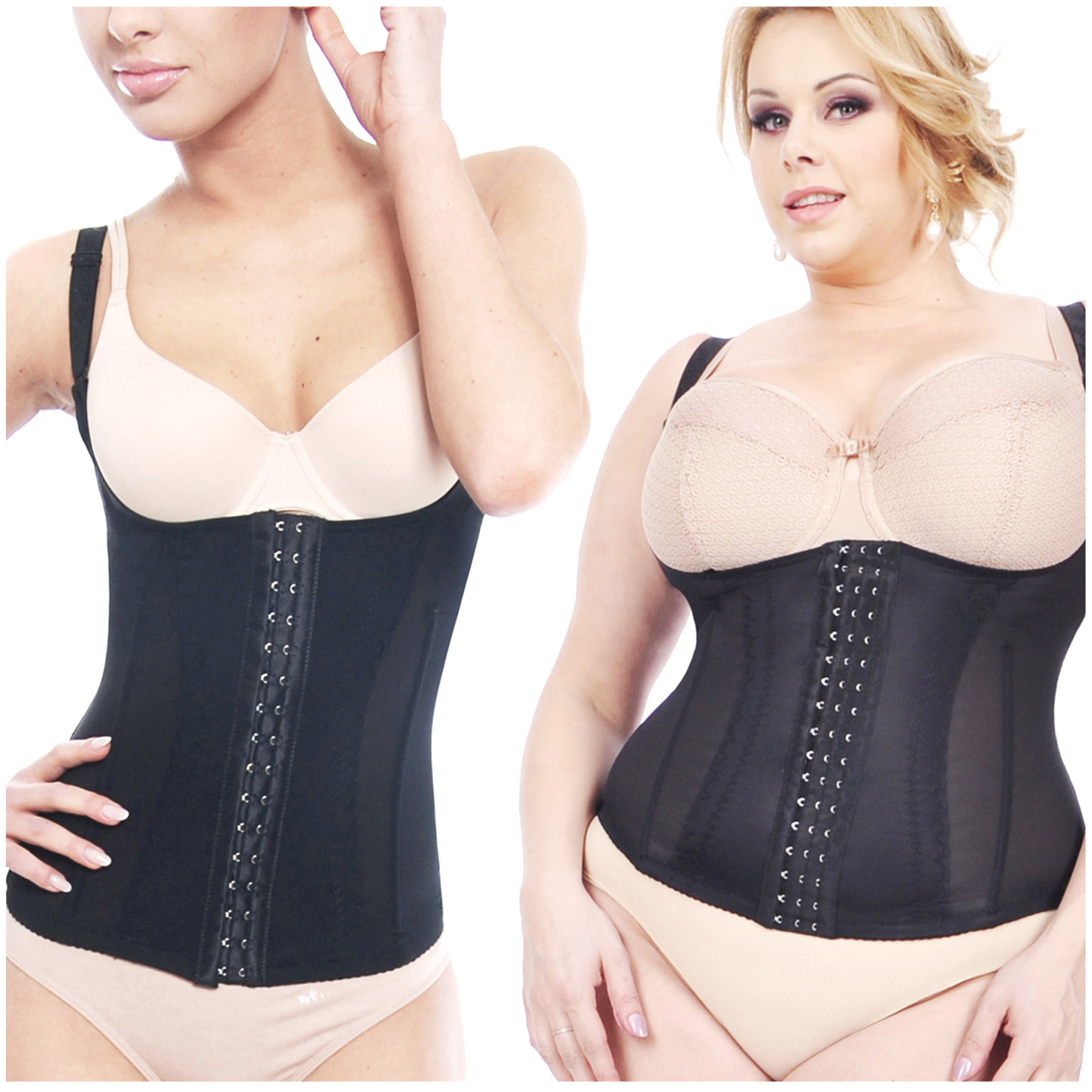 Orirose ® Gorset wyszczuplający górne i dolne partie brzucha, modelujący talię, prostujący plecy, ujędrniający biust z trzystopniową regulacją ucisku Sleek & slim - obrazek 19