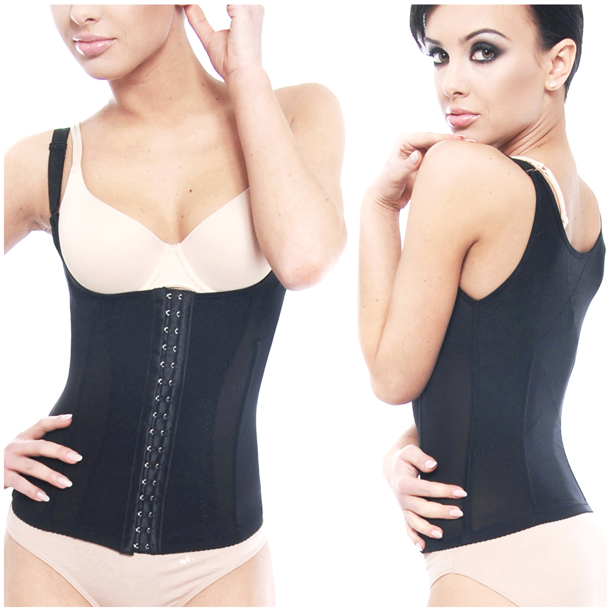 Orirose ® Gorset wyszczuplający górne i dolne partie brzucha, modelujący talię, prostujący plecy, ujędrniający biust z trzystopniową regulacją ucisku Sleek & slim - obrazek 20